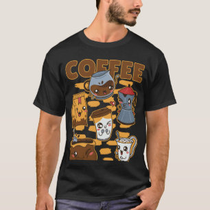 T-shirt Café Evolution Café Cappuccino J'aime le café