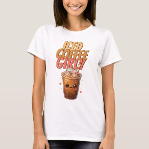 T-shirt Café Fille Mignonne Kawaii Café Glacé
