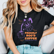 Café Fraîchement Boo'd Drôle Amateur de Café Hallo