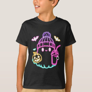 T-shirt Café Ghost Cute Boire Halloween Éffrayant