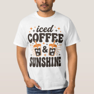 T-shirt café glacé soleil ambiance estivale