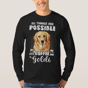 T-shirt Café Golden Retriever Drôle Dire Chien Espresso