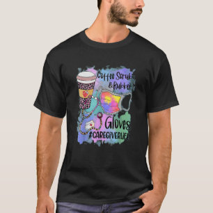 T-shirt Café Gommage Caoutchouc Vie de Soignant Tie-Dye Lé