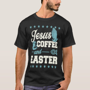 T-shirt Café Jésus et symbole de poisson de Pâques Église