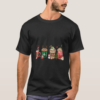 T-shirt Café Laté Glacé Sucreries Cozy Hiver
