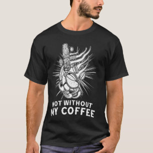 T-shirt Café le matin barista boire espresso biscuit b