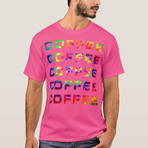 T-shirt Café Lover Pop Culture Tie Dye Graphic Fun Mens
