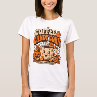 T-shirt Café & Maïs Sucré Halloween Mignon