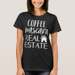 T-shirt Café Mascara Agent Immobilier Funny Realtor