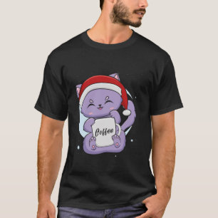 T-shirt Café Moka Chat Noir Kitten Anime Chibi Neko Chri