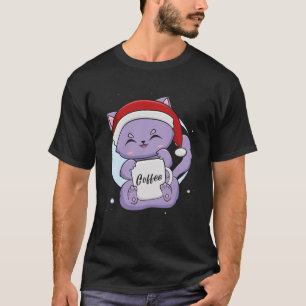 T-shirt Café Moka Chat Noir Kitten Anime Chibi Neko Chri