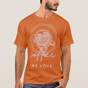 T-shirt Café mon amour