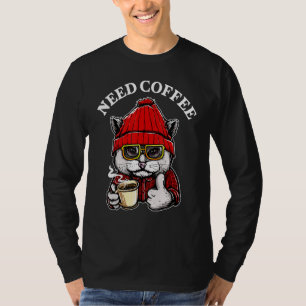 T-shirt Café Nécessité Du Chat