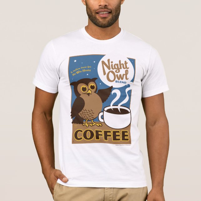 T-shirt Café Night Owl (Devant)