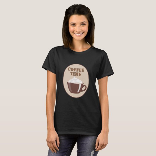 T-shirt Café noir (Devant entier)