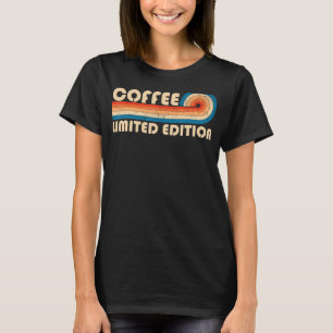 T-shirt CAFÉ Nom de famille Retro Vintage 80s 90s Annivers