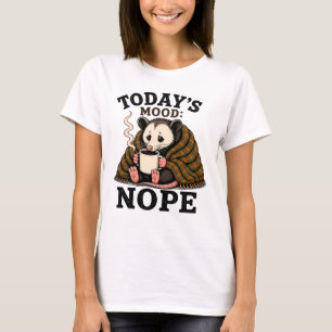 T-shirt Café Opossum Grincheux Dessin Drôle de Matin