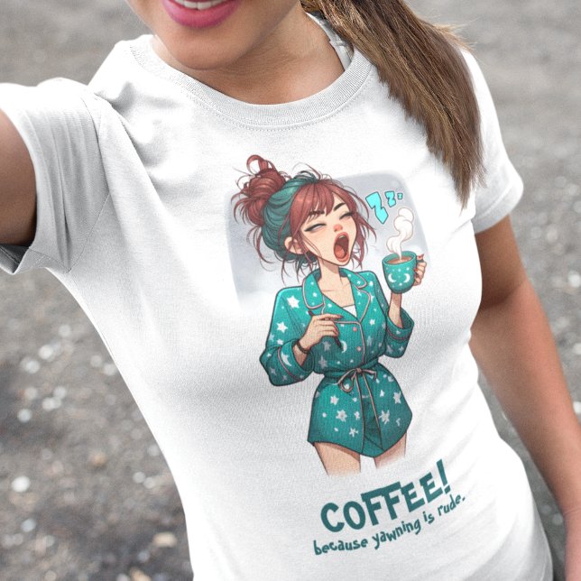 T-shirt Café parce que le bâillonnement est grossier (Créateur téléchargé)