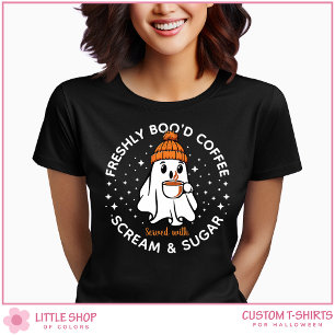 T-shirt Café personnalisable fraîchement infusé fantôme d'
