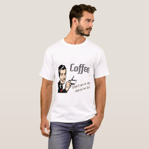 T-shirt café rétro pour hommes