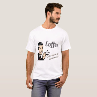 T-shirt café rétro pour hommes