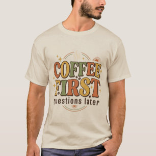 T-shirt Café Rétro Typographie 70s