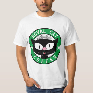 T-shirt CAFÉ ROYAL CAFÉ noir Cat café Logo
