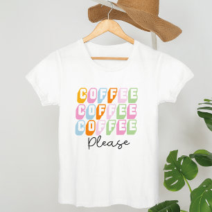 T-shirt Café S'il vous plaît, café amusant Citations, amou