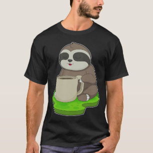 T-shirt Café Sloth Cup