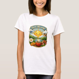 T-shirt Café Sunrise au bord de la rivière