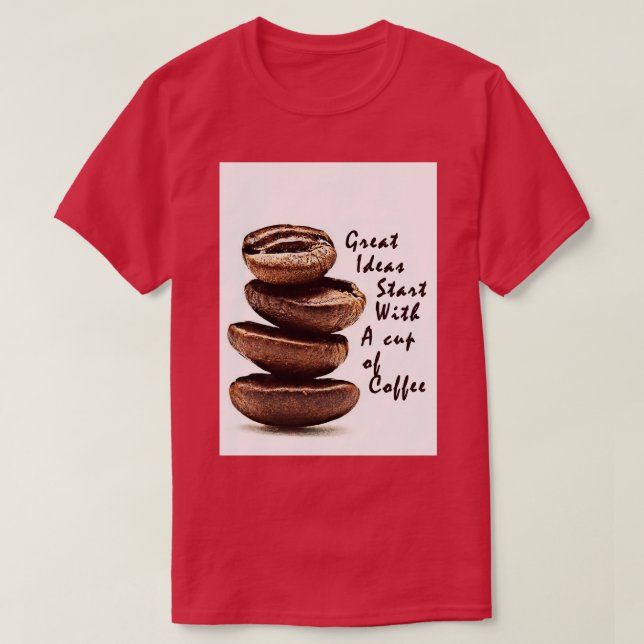 T-shirt café t 1 (Design devant)