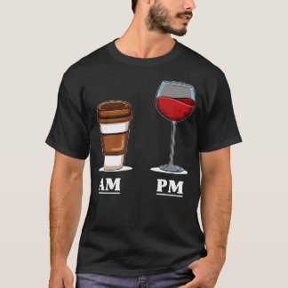 T-shirt Café vin du matin PM après le travail