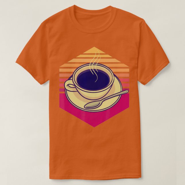 T-shirt Café Vintage Barista (Design devant)