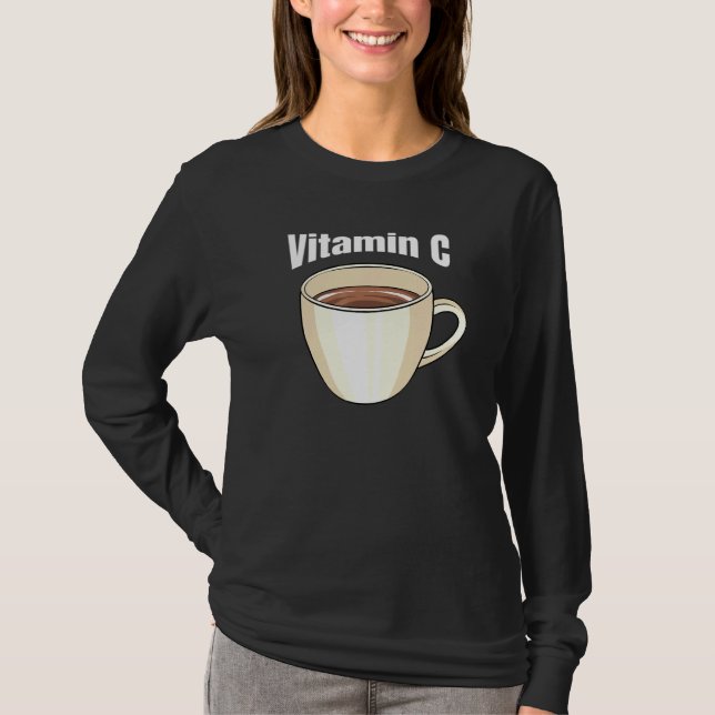 T-shirt Café Vitamine C Café Boisson Café Café Café Café D (Devant)