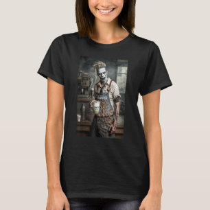 T-shirt Café Zombie Barista Zombies Dans La Vie Quotidienn