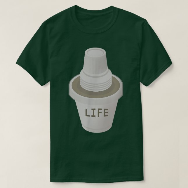 T-shirt Cafecito Colada est la vie  (Design devant)