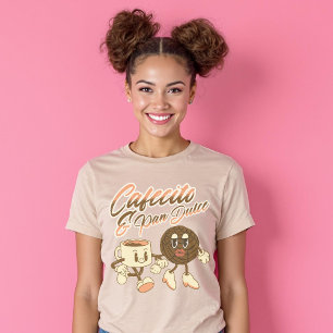 T-shirt Cafecito & Pan Dulce Retro Espagnol