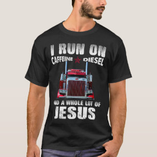 T-shirt Caféine Diesel Jésus Christian Trucker désorganisé