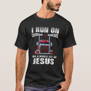 T-shirt Caféine Diesel Jésus Christian Trucker désorganisé