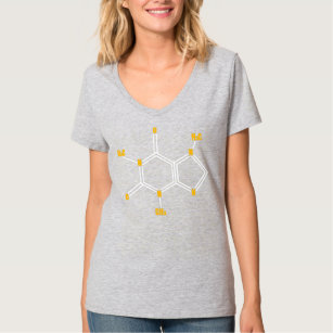 T-shirt Caffeine Molécule Science Thème Lover Café 