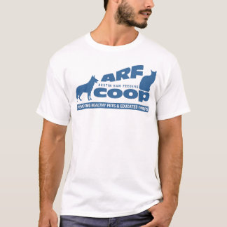 T-shirt Cage d'ARF : bleu sur le blanc