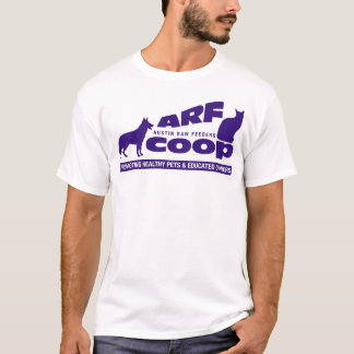 T-shirt Cage d'ARF : pourpre sur le blanc