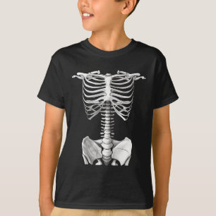 T-shirt Cage De Rib Skeleton Cadeaux De Costume Halloween 