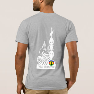 T-Shirt Cagou-Stil/Tribal-Verbindung