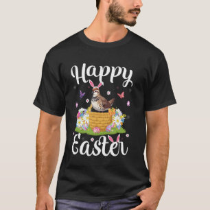 T-shirt Caille Oiseau Joyeuses Pâques Chasse aux œufs Lapi