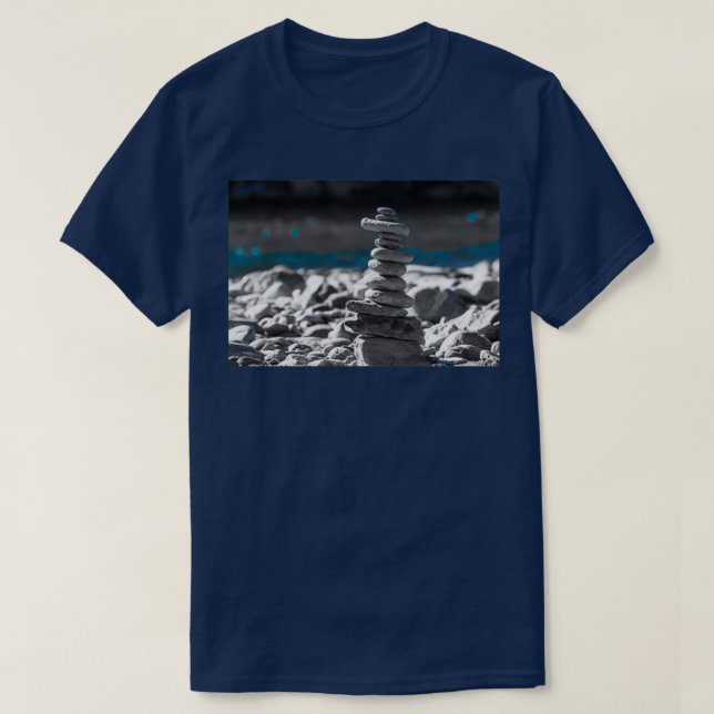T-shirt cairn rocks (Design devant)