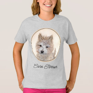 T-shirt Cairn Terrier Peinture Chiot - Art Chien original