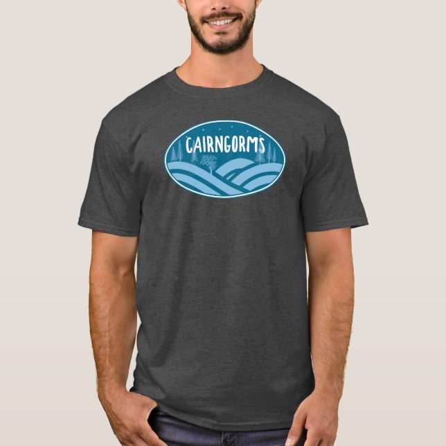T-shirt Cairngorges National Park Scotland Outdoors (Devant)