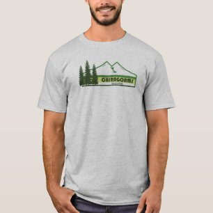 T-shirt Cairngorges vertes écossaises Parc national du Cai