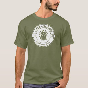T-shirt Cairngorms National Park Scotland Sun Trees